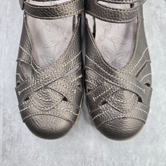 Spring Step Comfort Flats Leather Bronze Maryjane Minimalist Walking Shoes 6.5-7 - Picture 3 of 11
